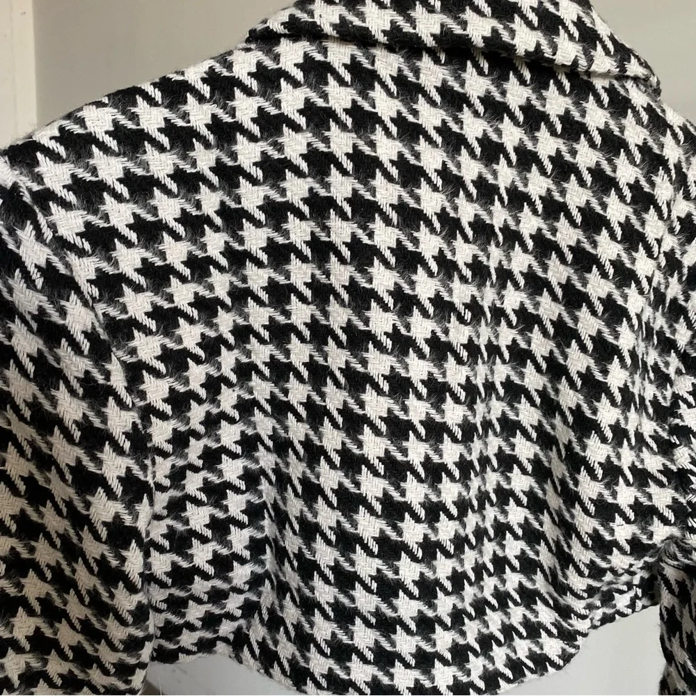 $207 NWT Black For Love & Lemons “Bonnie” Cropped Blazer Sz S Small - Picture 9 of 10